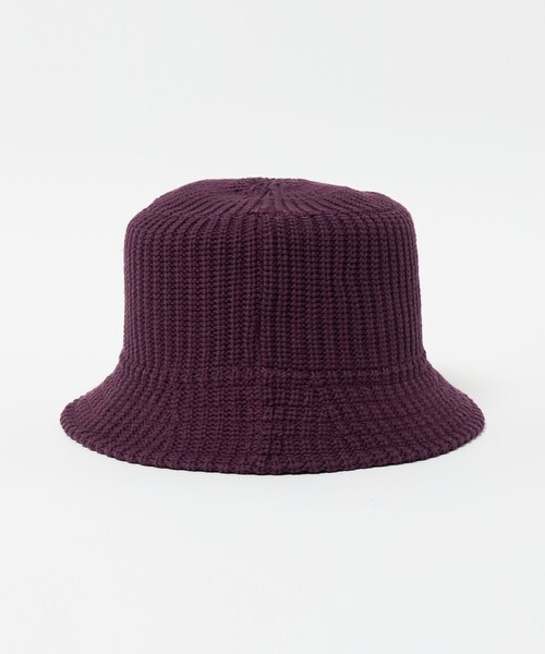 green label relaxing(グリーンレーベルリラクシング)の「GLR ニット バケットハット(ハット・メンズ・ナチュラル/ブラック/ワイン・FREE)」の5枚目の写真