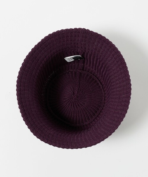 green label relaxing(グリーンレーベルリラクシング)の「GLR ニット バケットハット(ハット・メンズ・ナチュラル/ブラック/ワイン・FREE)」の7枚目の写真
