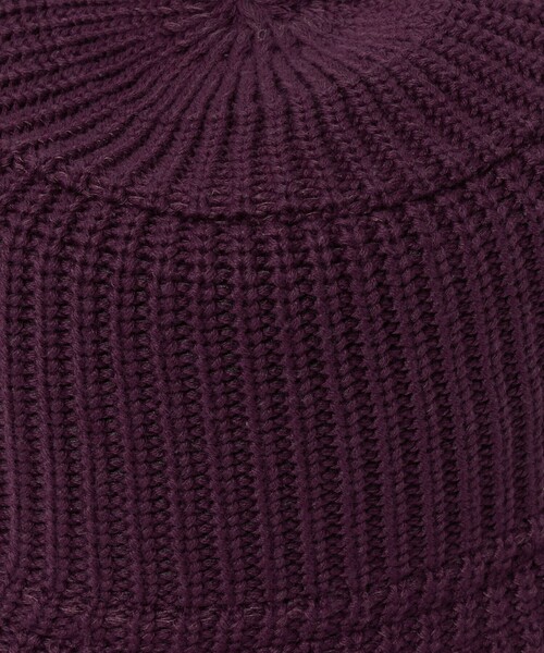 green label relaxing(グリーンレーベルリラクシング)の「GLR ニット バケットハット(ハット・メンズ・ナチュラル/ブラック/ワイン・FREE)」の8枚目の写真