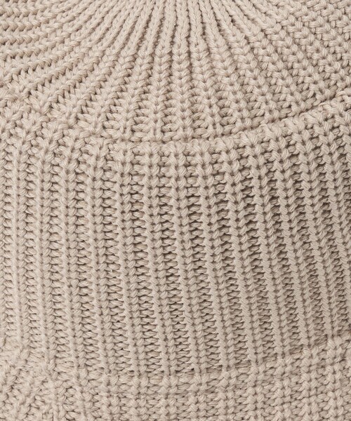 green label relaxing(グリーンレーベルリラクシング)の「GLR ニット バケットハット(ハット・メンズ・ナチュラル/ブラック/ワイン・FREE)」の12枚目の写真