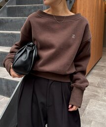 CAPRICIEUX LE'MAGE（カプリシューレマージュ）の「1ポイントボンディングスウェット（Tシャツ/カットソー）」