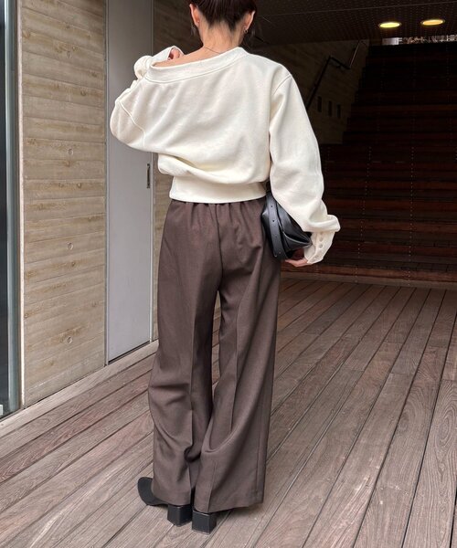 1ポイントボンディングスウェット（Tシャツ/カットソー）｜CAPRICIEUX