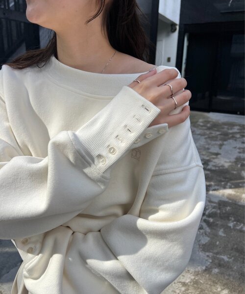 1ポイントボンディングスウェット（Tシャツ/カットソー）｜CAPRICIEUX