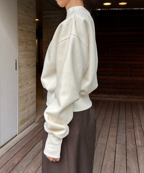 カプリシュレマージュ　1ポイント　ボンディングスウェット CAPRICIEUX LE'MAGE（カプリシューレマージュ） tシャツ 1ポイント