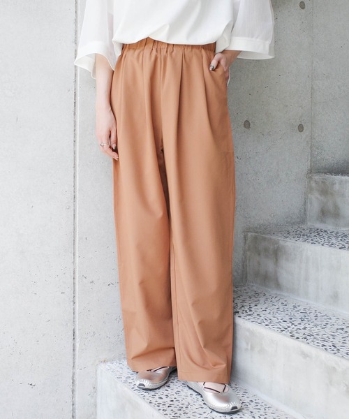 SWITCH BY ARCH(スイッチバイアーチ)の「【W】【it】【ARC】【SWITCH by ARCH】タックウエストストレートパンツ(その他パンツ・レディース・ベージュ/キャメル/ブラック・FREE)」の9枚目の写真