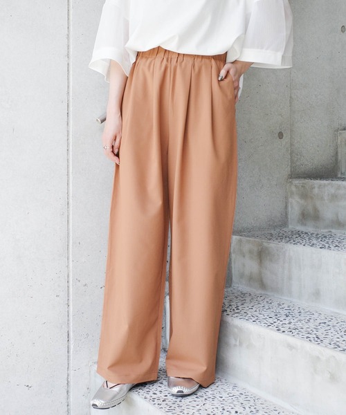 SWITCH BY ARCH(スイッチバイアーチ)の「【W】【it】【ARC】【SWITCH by ARCH】タックウエストストレートパンツ(その他パンツ・レディース・ベージュ/キャメル/ブラック・FREE)」の10枚目の写真