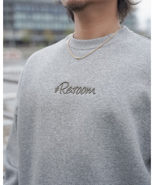 #Re:room(リルーム)の「3Dロゴスウェットビッグトレーナー(スウェット・メンズ・カーキ/グレー/ライトブラック・S-M)」の11枚目の写真