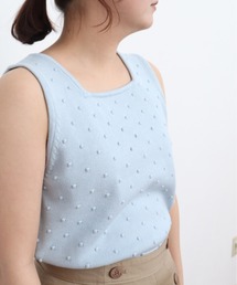 CHILD WOMAN | つぶつぶ編みスクエアネックベスト(ベスト)