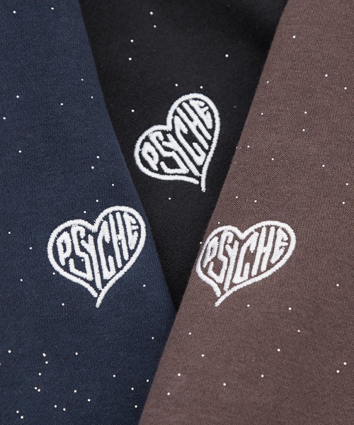 SIDEWAY STANCE（サイドウェイスタンス）の「【SIDEWAY STANCE】ラメ 裏起毛 ロゴプリント＆ワンポイント刺しゅう プルパーカー（パーカー・メンズ・ネイビー系/ブラウン系/ネイビー/ブラウン/ブラック/ブラック系・LARGE/MEDIUM）」の16枚目の写真