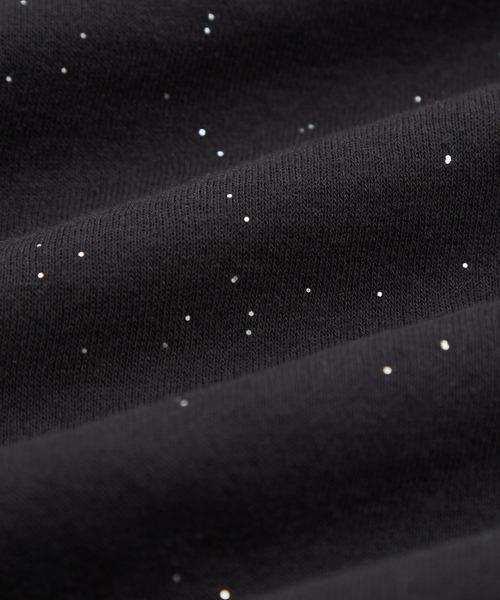 SIDEWAY STANCE（サイドウェイスタンス）の「【SIDEWAY STANCE】ラメ 裏起毛 ロゴプリント＆ワンポイント刺しゅう プルパーカー（パーカー・メンズ・ネイビー系/ブラウン系/ネイビー/ブラウン/ブラック/ブラック系・LARGE/MEDIUM）」の8枚目の写真