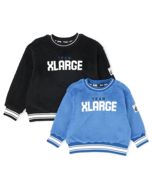 XLARGE KIDS(エクストララージキッズ)の「ボアプルオーバー(スウェット・キッズ・ブラック/ブルー・110cm/140cm/130cm/100cm/90cm/120cm)」の7枚目の写真