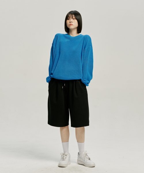 MOO（エムオーオー）の「ワンタックバミューダスウェットショートパンツ - ブラック（その他パンツ・レディース・その他・MEDIUM/SMALL/LARGE）」の5枚目の写真