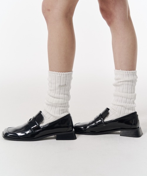 JOSE MOON（ジョゼムーン）の「JOSE MOON SOCKS　PL/ジョゼムーンソックス（ソックス/靴下・レディース・ホワイト/グレー・FREE）」の2枚目の写真