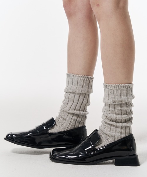 JOSE MOON（ジョゼムーン）の「JOSE MOON SOCKS　PL/ジョゼムーンソックス（ソックス/靴下・レディース・ホワイト/グレー・FREE）」の10枚目の写真