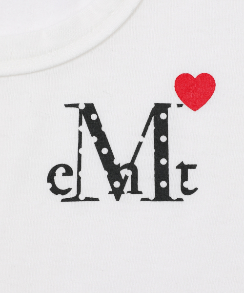 MUCENT（ムセント）の「ラブリッツミニハートロゴUネックロングスリーブTシャツ（4カラー）（Tシャツ/カットソー・レディース・ホワイト/ブラック/グレー/チャコール・FREE）」の7枚目の写真