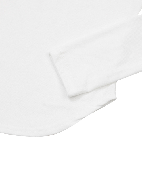 MUCENT（ムセント）の「ラブリッツミニハートロゴUネックロングスリーブTシャツ（4カラー）（Tシャツ/カットソー・レディース・ホワイト/ブラック/グレー/チャコール・FREE）」の8枚目の写真