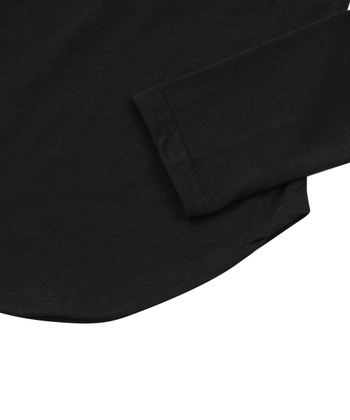 MUCENT（ムセント）の「ラブリッツミニハートロゴUネックロングスリーブTシャツ（4カラー）（Tシャツ/カットソー・レディース・ホワイト/ブラック/グレー/チャコール・FREE）」の12枚目の写真