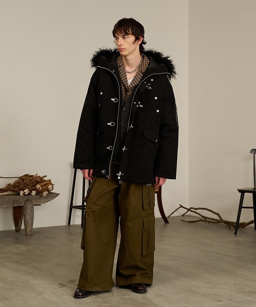 Forte(フォルテ)(フォルテ)の「Double Pocket Cargo Pants/ダブルポケットカーゴパンツ(カーゴパンツ・メンズ・ブラック/カーキ・MEDIUM/LARGE)」の17枚目の写真