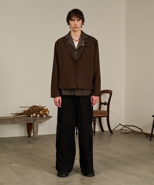 Forte(フォルテ)(フォルテ)の「Double Pocket Cargo Pants/ダブルポケットカーゴパンツ(カーゴパンツ・メンズ・ブラック/カーキ・MEDIUM/LARGE)」の7枚目の写真
