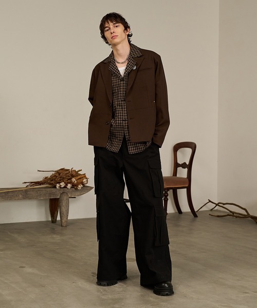 Forte(フォルテ)(フォルテ)の「Double Pocket Cargo Pants/ダブルポケットカーゴパンツ(カーゴパンツ・メンズ・ブラック/カーキ・MEDIUM/LARGE)」の4枚目の写真