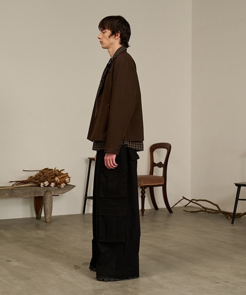 Forte(フォルテ)(フォルテ)の「Double Pocket Cargo Pants/ダブルポケットカーゴパンツ(カーゴパンツ・メンズ・ブラック/カーキ・MEDIUM/LARGE)」の8枚目の写真