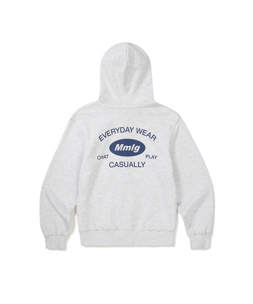 MMLG（エムエムエルジー）の「[Mmlg] SIMBOLPLAY HOOD ZIPUP (ASH GREY)（パーカー・レディース・その他・X-LARGE/LARGE/MEDIUM/SMALL）」の2枚目の写真