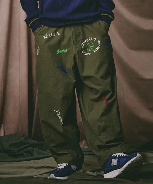 Universal Style Wear（ユニバーサルスタイルウェア）の「Universal Style Wear/ユニバーサルスタイルウェア　RAKUGAKI bazooka pants（その他パンツ・メンズ・カーキ/ブラック系その他2・X-LARGE/MEDIUM/LARGE）」の14枚目の写真