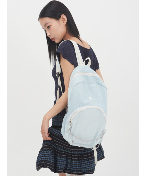 MUWM(ムウム)の「ネストバックパック Nest Backpack (ライトデニム)(バックパック/リュック・レディース・その他・FREE)」の2枚目の写真