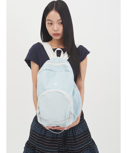 MUWM(ムウム)の「ネストバックパック Nest Backpack (ライトデニム)(バックパック/リュック・レディース・その他・FREE)」の4枚目の写真