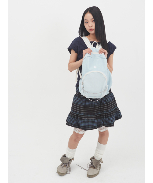 MUWM(ムウム)の「ネストバックパック Nest Backpack (ライトデニム)(バックパック/リュック・レディース・その他・FREE)」の5枚目の写真