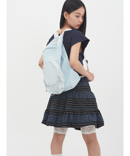 MUWM(ムウム)の「ネストバックパック Nest Backpack (ライトデニム)(バックパック/リュック・レディース・その他・FREE)」の6枚目の写真