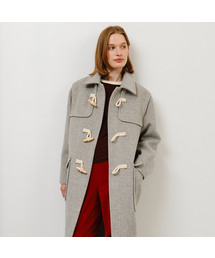 Classic Hood Duffle Coat - Light Grey