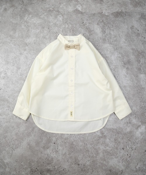 DILASH（ディラッシュ）の「【オケージョン】スタンド衿シャツ（シャツ/ブラウス・キッズ・ストライプ/アイボリー・80/90/100/110/120/130/140）」の15枚目の写真