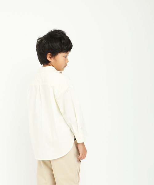 DILASH（ディラッシュ）の「【オケージョン】スタンド衿シャツ（シャツ/ブラウス・キッズ・ストライプ/アイボリー・80/90/100/110/120/130/140）」の3枚目の写真