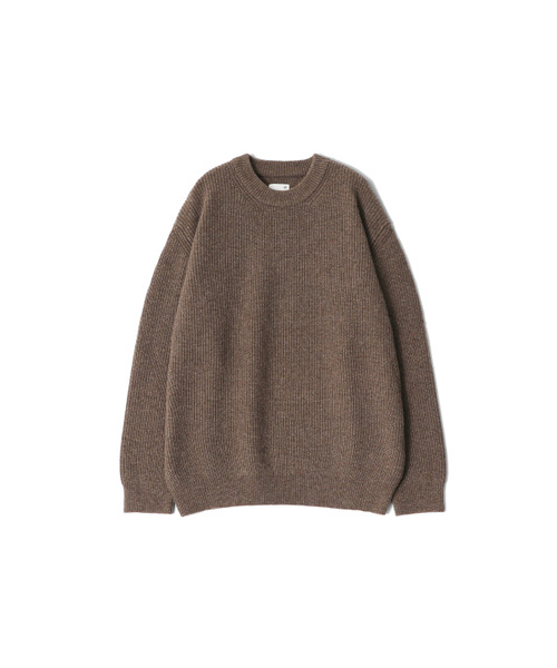 Northyork Crewneck Heavy Knit Melange Brown（ニット/セーター
