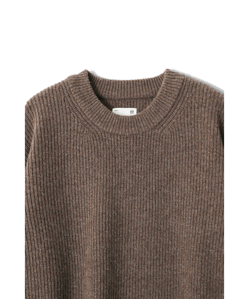 HORLISUN(ホーリーサン)の「Northyork Crewneck Heavy Knit Melange Brown(ニット/セーター・レディース・その他・LARGE/MEDIUM)」の3枚目の写真