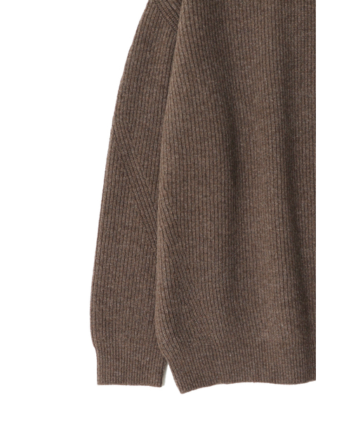 HORLISUN(ホーリーサン)の「Northyork Crewneck Heavy Knit Melange Brown(ニット/セーター・レディース・その他・LARGE/MEDIUM)」の4枚目の写真