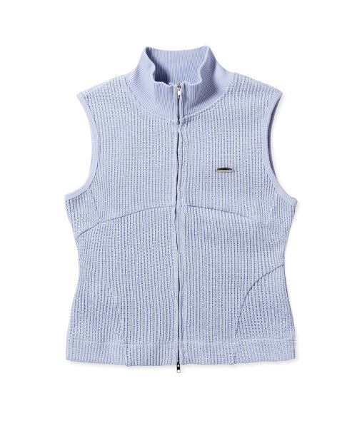 FDR(エフディーアール)の「Law Guage Rib Zip Up Sleeveless Cream(ベスト・レディース・その他・FREE)」の6枚目の写真