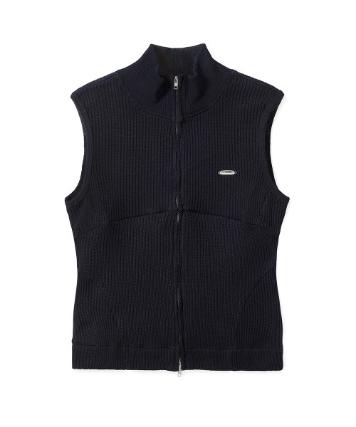 FDR(エフディーアール)の「Law Guage Rib Zip Up Sleeveless Cream(ベスト・レディース・その他・FREE)」の8枚目の写真