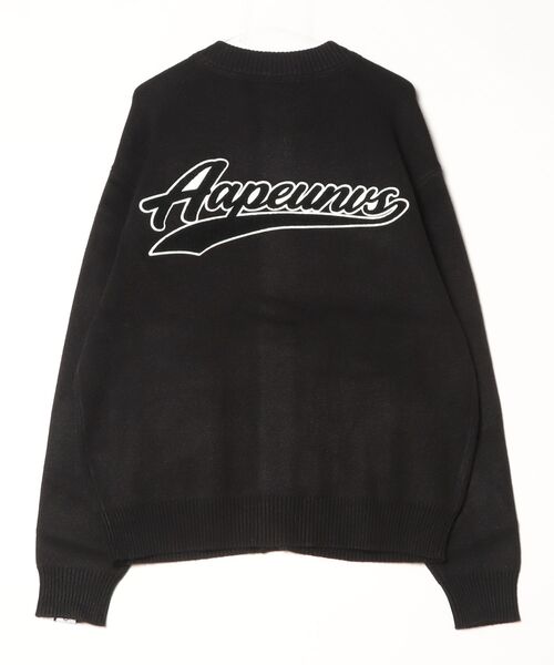 AAPE BY A BATHING APE(エーエイプバイアベイシングエイプ)の「AAPE KNIT CARDIGAN(カーディガン/ボレロ・メンズ・ブラック/バーガンディー・SMALL/MEDIUM/LARGE/X-LARGE)」の11枚目の写真
