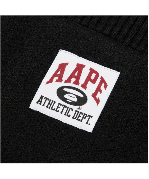 AAPE BY A BATHING APE(エーエイプバイアベイシングエイプ)の「AAPE KNIT CARDIGAN(カーディガン/ボレロ・メンズ・ブラック/バーガンディー・SMALL/MEDIUM/LARGE/X-LARGE)」の5枚目の写真