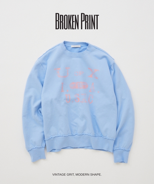 ブロークン プリント クルーネック スウェット（スウェット）｜JOURNAL