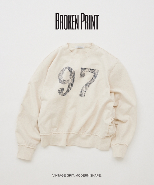 ブロークン プリント クルーネック スウェット（スウェット）｜JOURNAL