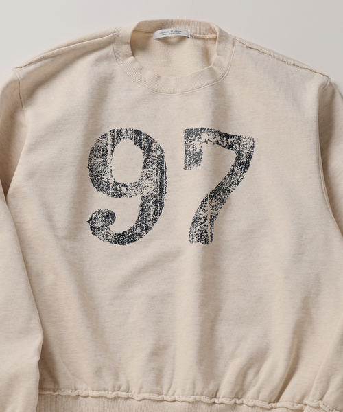 JOURNAL STANDARD（ジャーナルスタンダード）の「ブロークン プリント クルーネック スウェット（スウェット・メンズ・アイボリー/サックスブルー/ブラックミックス・MEDIUM/LARGE）」の12枚目の写真