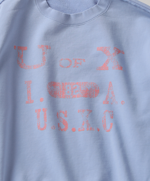 JOURNAL STANDARD（ジャーナルスタンダード）の「ブロークン プリント クルーネック スウェット（スウェット・メンズ・アイボリー/サックスブルー/ブラックミックス・MEDIUM/LARGE）」の14枚目の写真