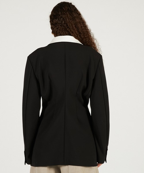 PRANK PROJECT（プランクプロジェクト）の「【2026Spring Pre-Order】デタッチャブルカラージャケット / Detachable Collar Jacket（その他アウター・レディース・ブラック/カーキ・FREE）」の12枚目の写真