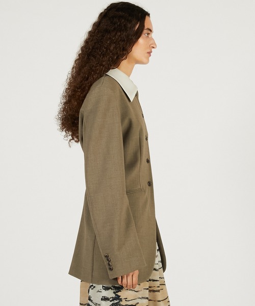 PRANK PROJECT（プランクプロジェクト）の「【2026Spring Pre-Order】デタッチャブルカラージャケット / Detachable Collar Jacket（その他アウター・レディース・ブラック/カーキ・FREE）」の17枚目の写真