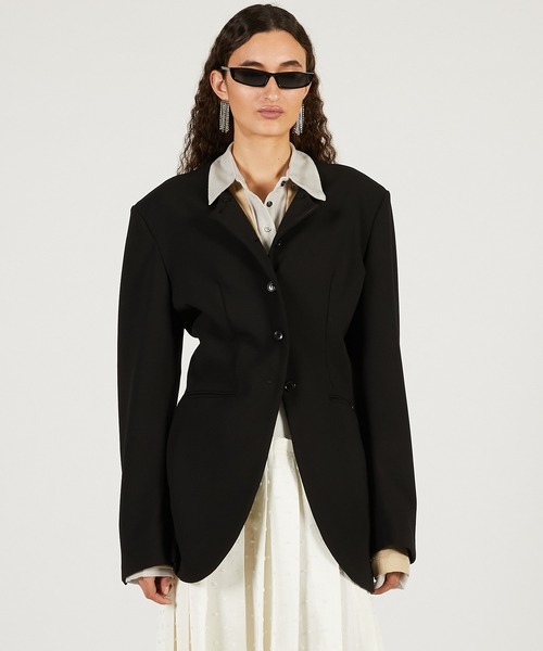 PRANK PROJECT（プランクプロジェクト）の「【2026Spring Pre-Order】デタッチャブルカラージャケット / Detachable Collar Jacket（その他アウター・レディース・ブラック/カーキ・FREE）」の9枚目の写真