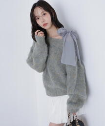 FREE'S MART | 【MFM】MIXヤーンオフショルリボンニット(ニット/セーター)