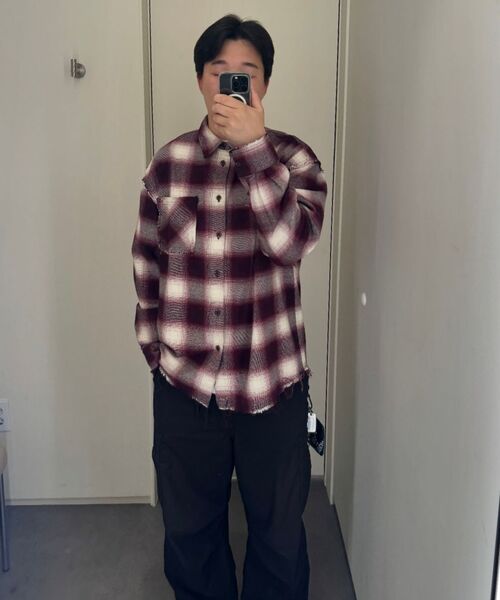 MEA（メア）の「VINTAGE CHECK SHIRT [RED]（シャツ/ブラウス・レディース・その他・2/3）」の6枚目の写真